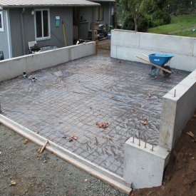 Garage fundation setup