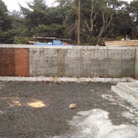 Concrete foundation walls