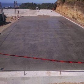 Concrete slab for garage